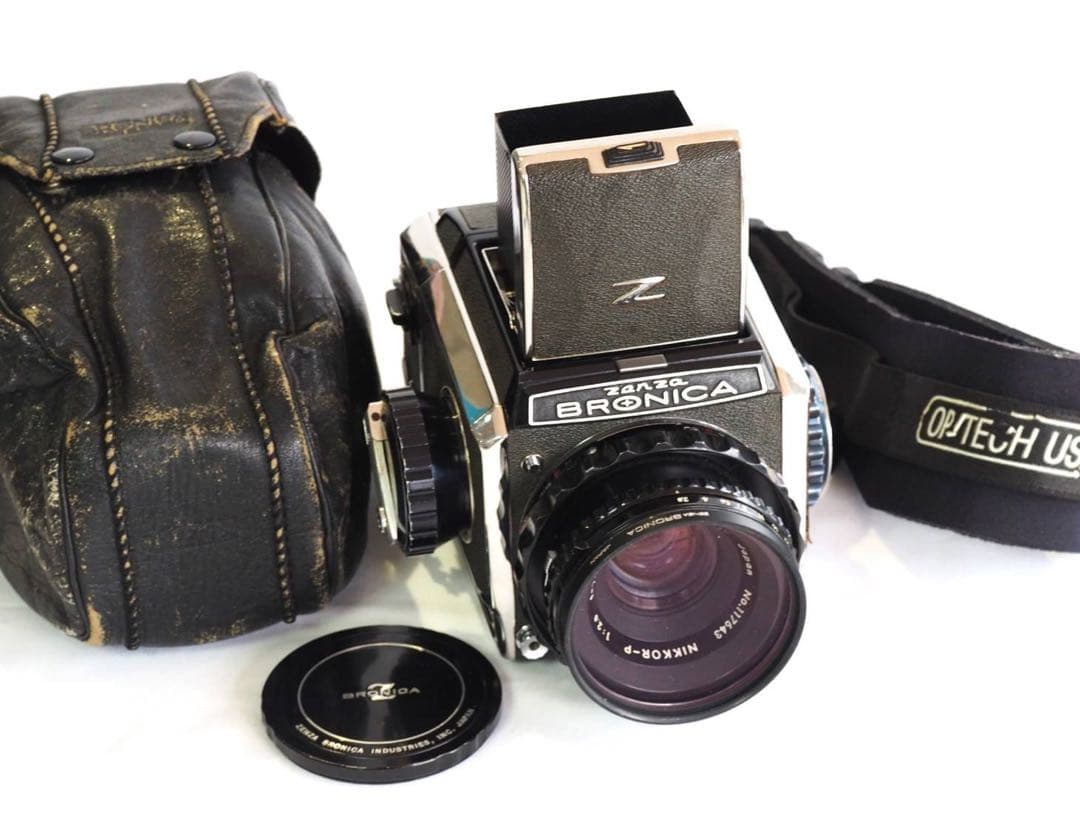 【作動確認済み】ゼンザブロニカS2　Nikkor-P75mm f/2.8