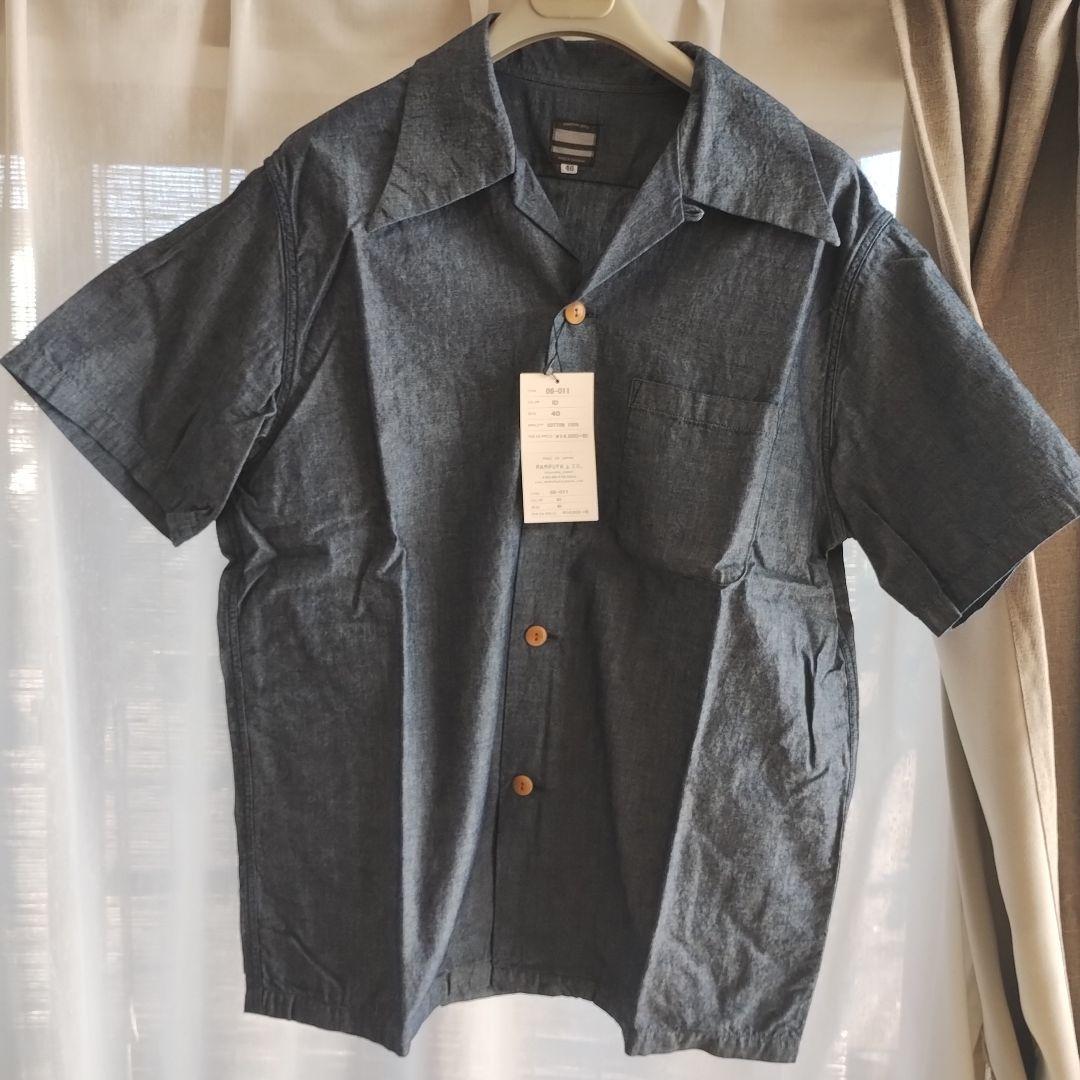 桃太郎ジーンズ　開襟シャツ　　日本製　４０サイズ