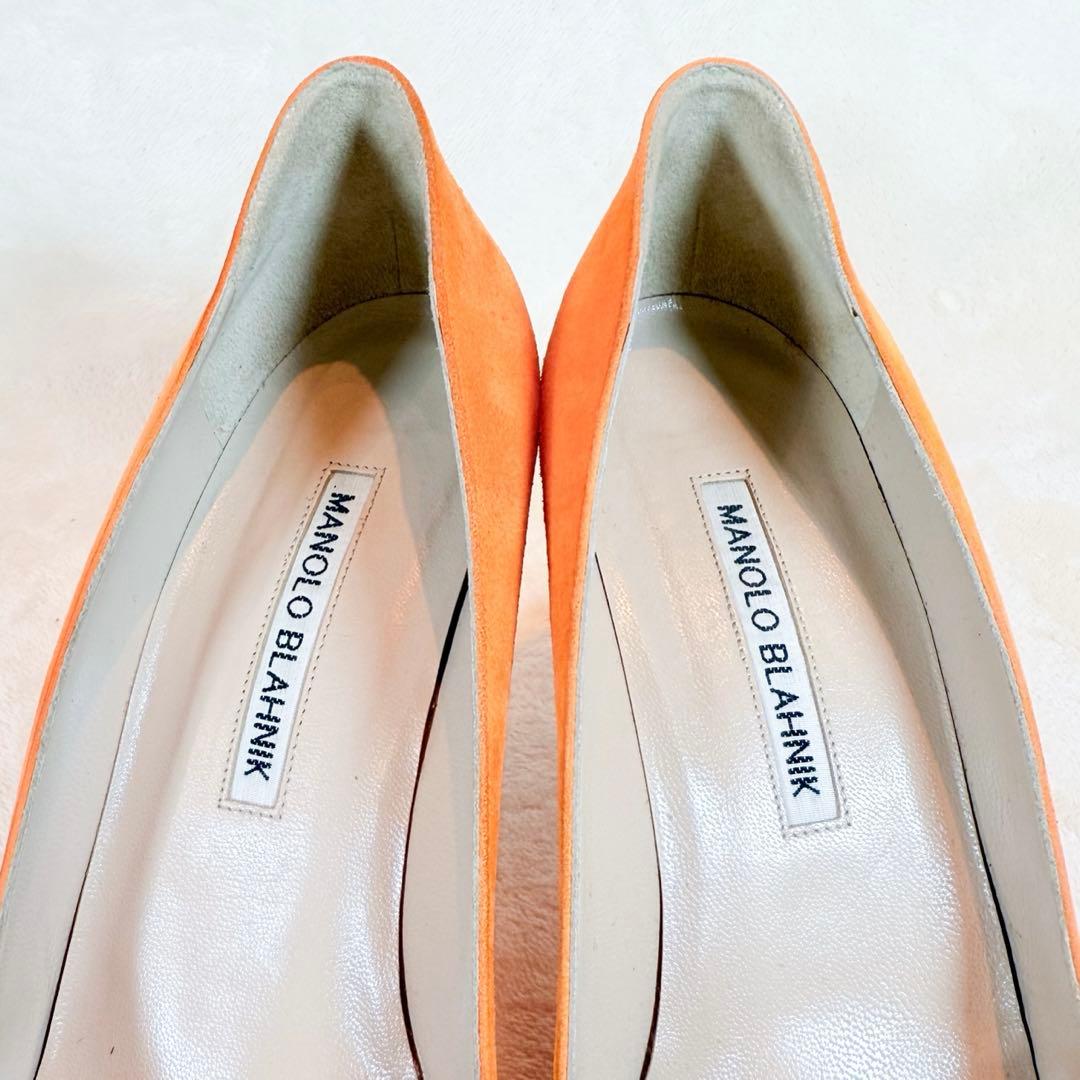【美品】MANOLO BLAHNIK マノロブラニク スエード パンプス