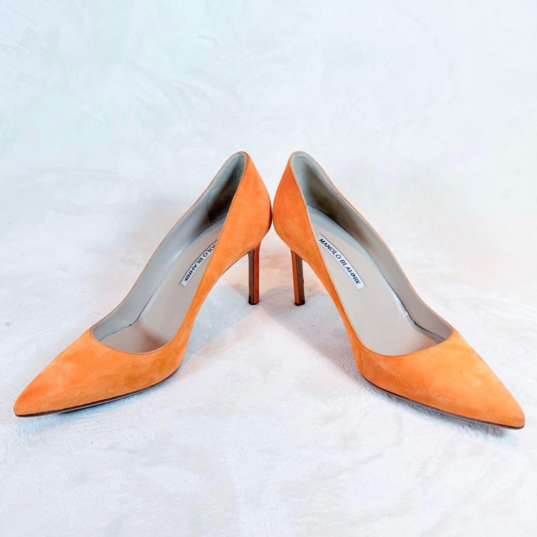 【美品】MANOLO BLAHNIK マノロブラニク スエード パンプス