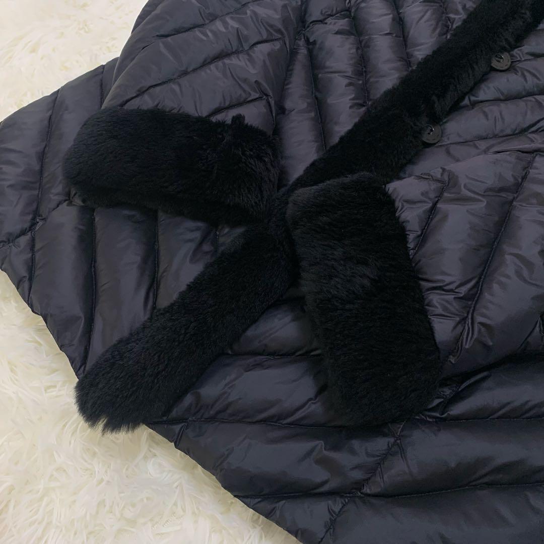 【未使用タグ付き】 最高級 レッキスラビット ファー ダウン ジャケット 黒
