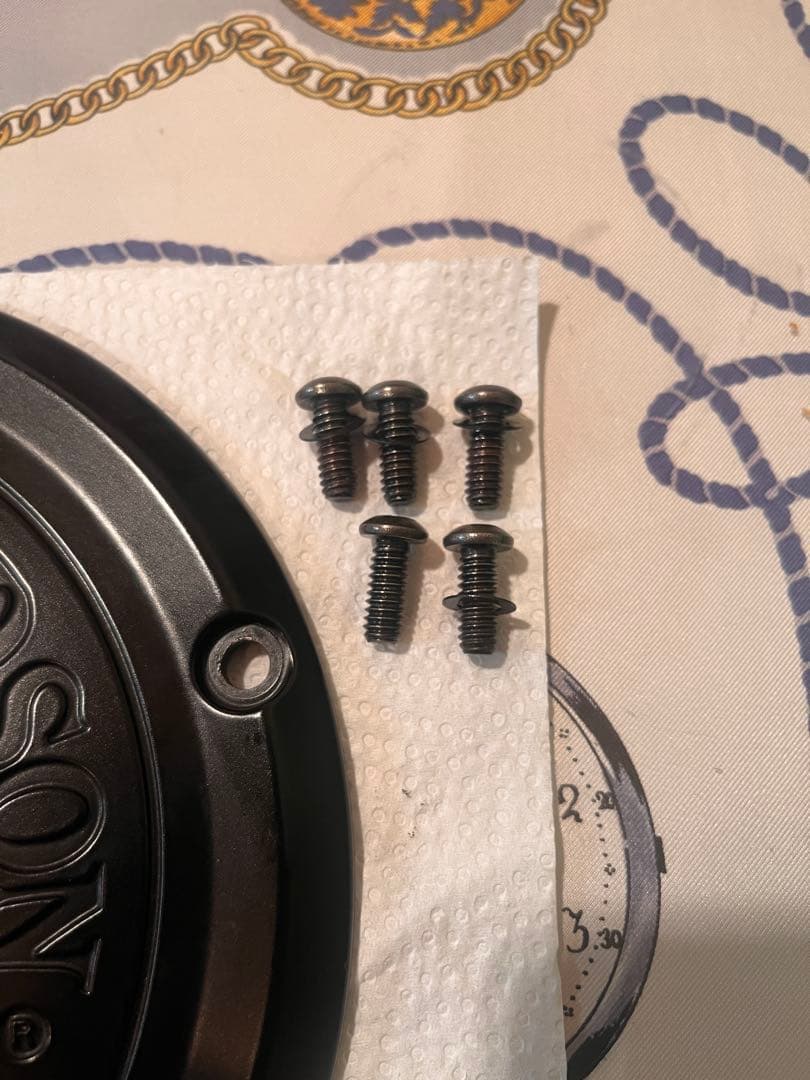 美品ハーレーダビットソン純正スカルダービカバーマットブラック