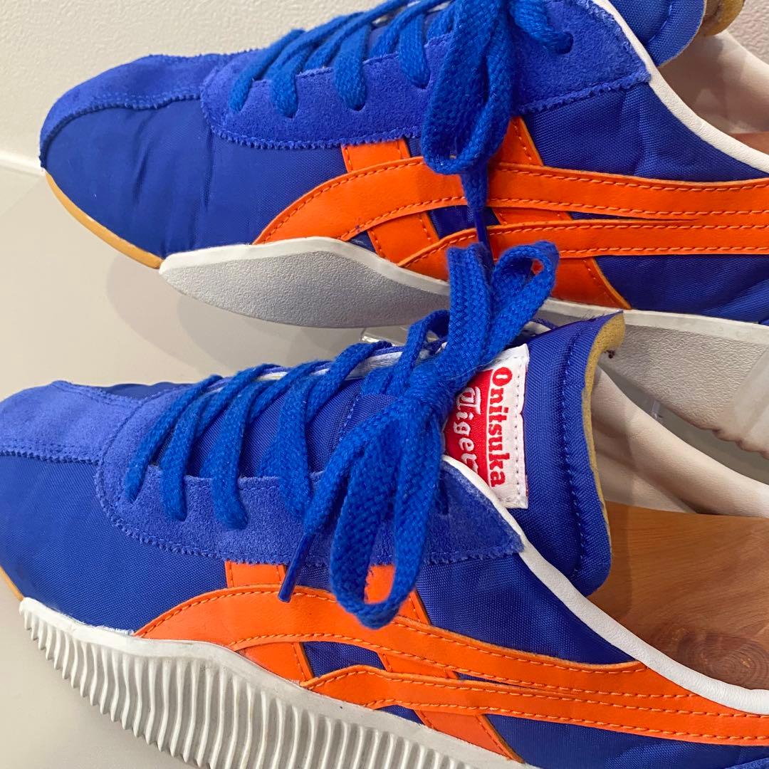 【美品】オニツカタイガー アクロモント スニーカー ブルー 27.0㎝