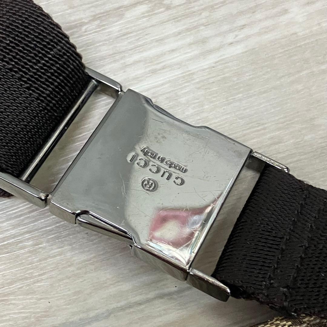 GUCCI グッチ GGキャンバス ボディバッグ ウエストバッグ 28566