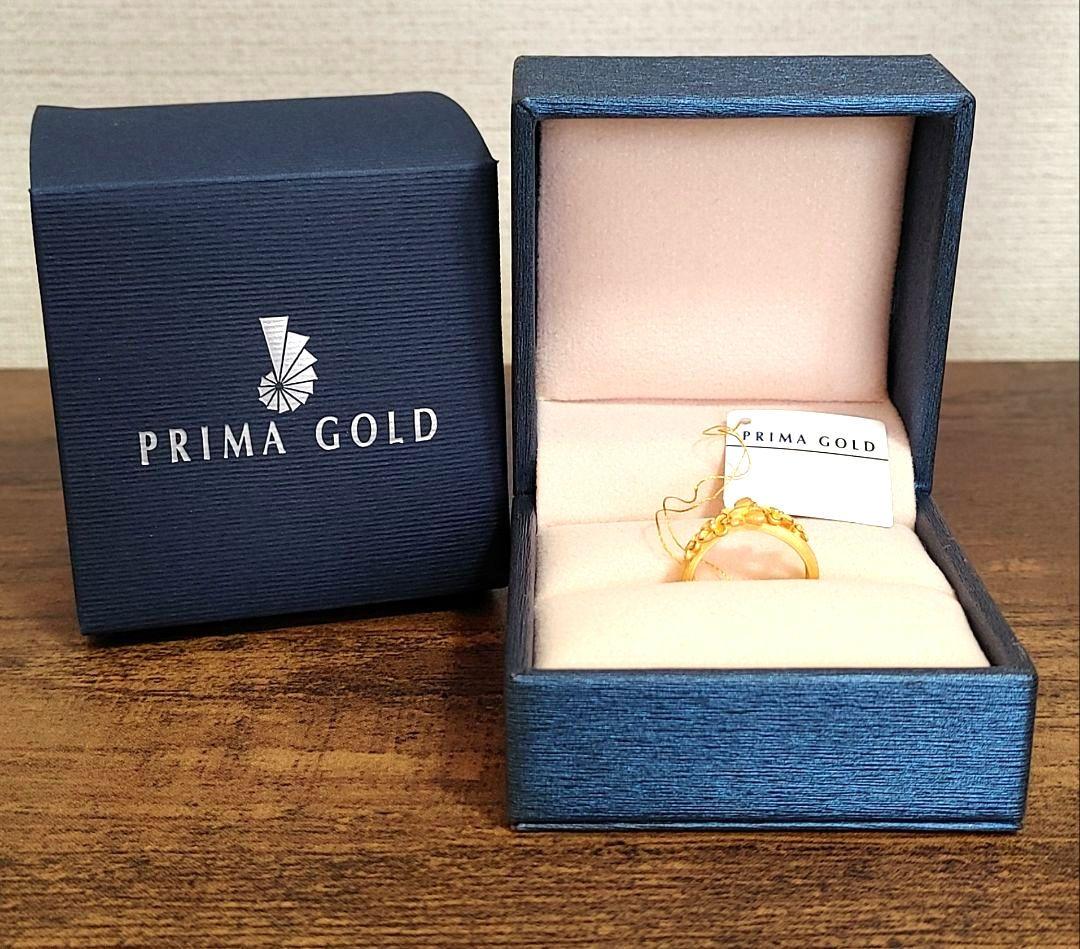 ☆新品☆プリマゴールドPRIMA GOLD 24K純金リング 〖花と蝶のダンス〗