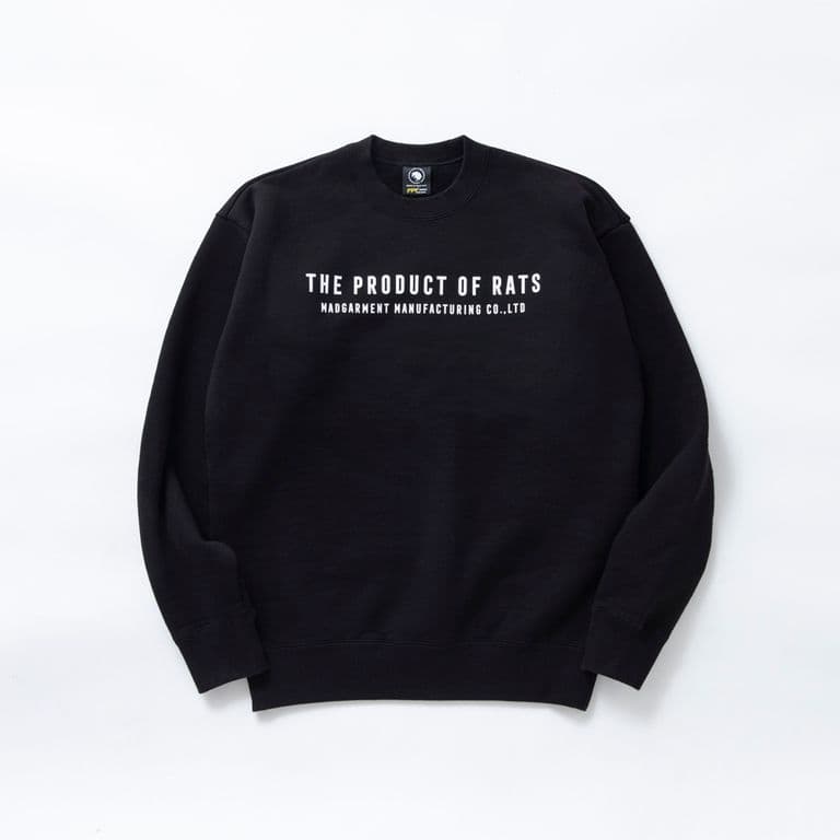トップス RATS TPOR CREW NECK SWEAT BOLT