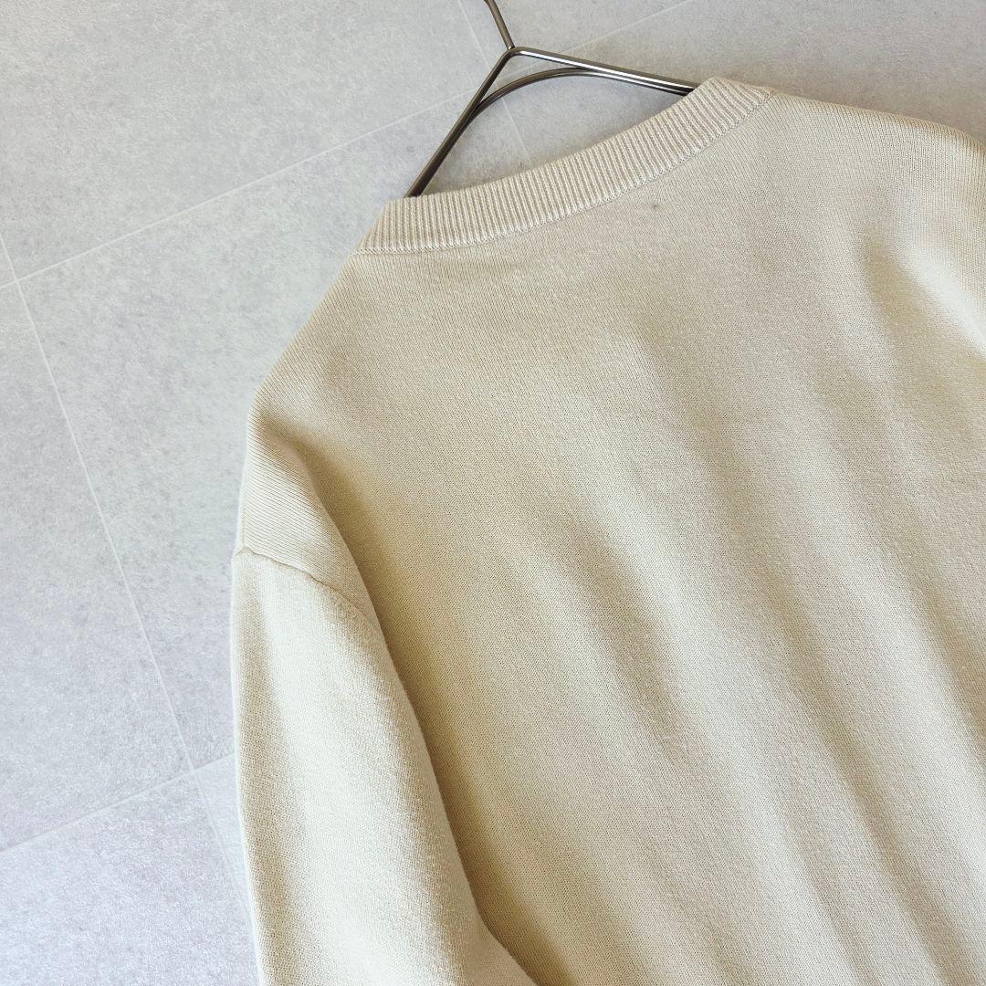 CABaN コットンカシミヤクルーネックカーディガン アイボリー S