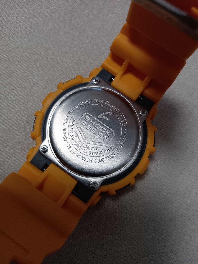 値下げ 新品 CASIO G-SHOCK レアカラー GA-100A イエロー