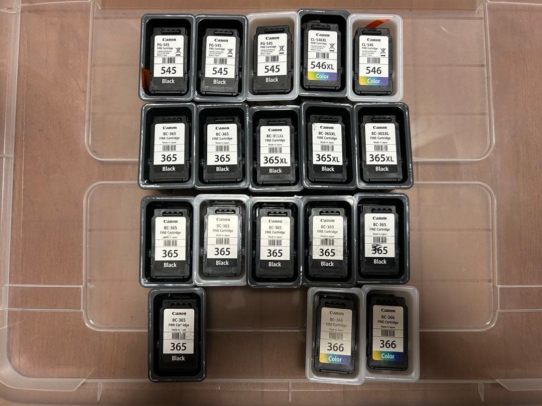 Canon 純正ほか　インクカートリッジ 使用済み　226個セット