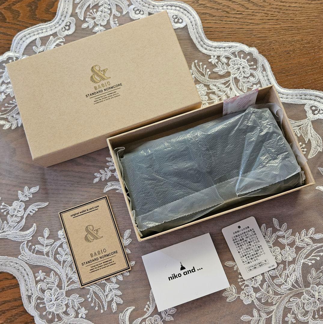 ともちゃん☆niko and ニコアンド レザーウォレット 牛革 長財布