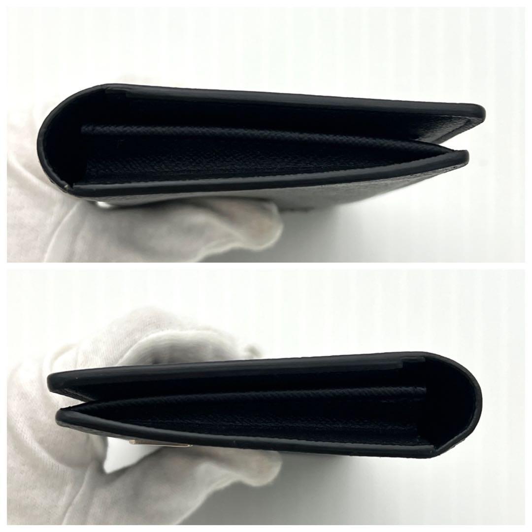 【最高級美品】ヴィトン タイガ シルバーロゴLV金具 ポルトフォイユ ブラザ 黒