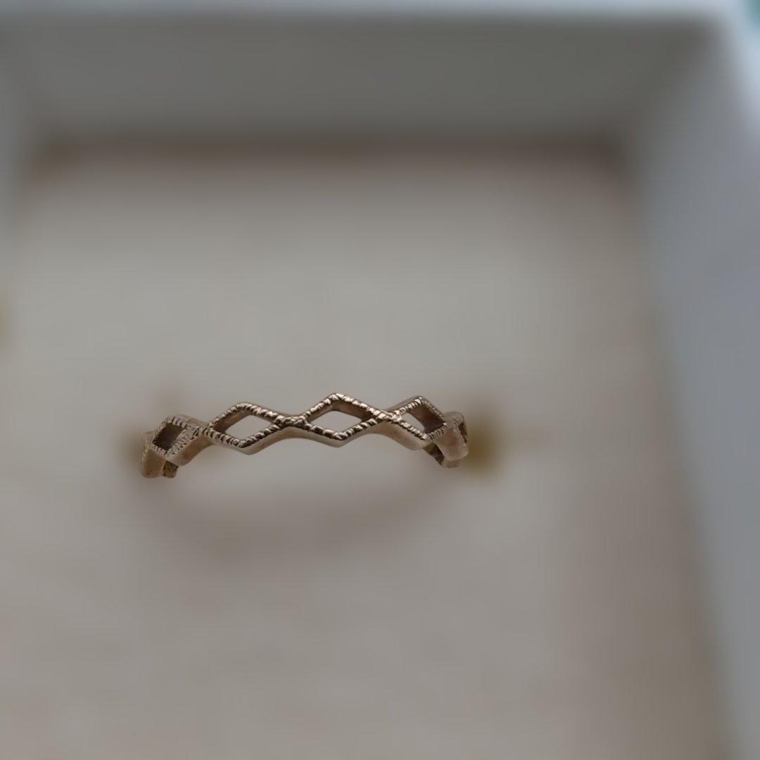 (美品) NOJESS k10 ひし形ピンキーリング