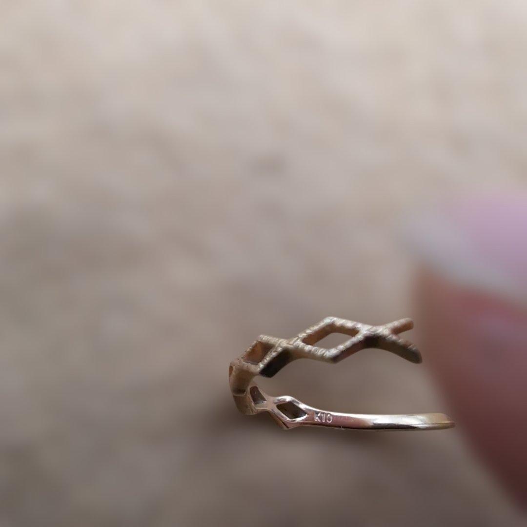 (美品) NOJESS k10 ひし形ピンキーリング