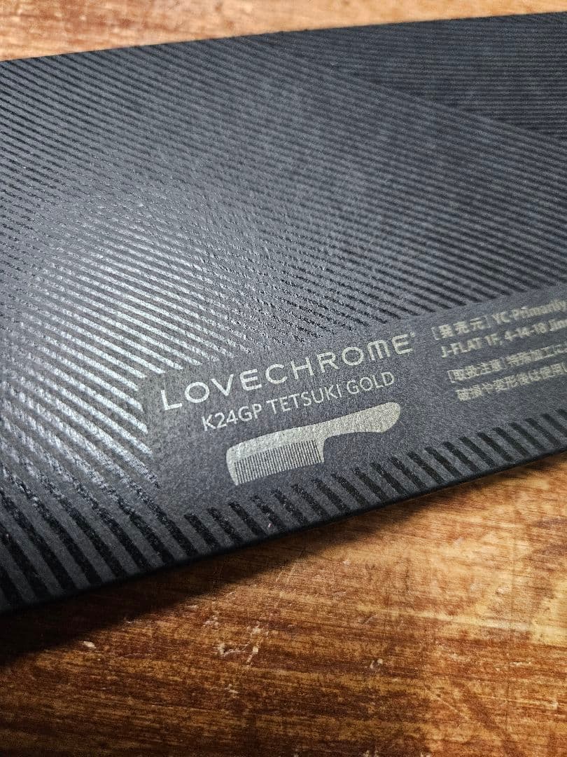 新品☆ラブクロム K24GP TETSUKI GOLD テツキゴールド 櫛