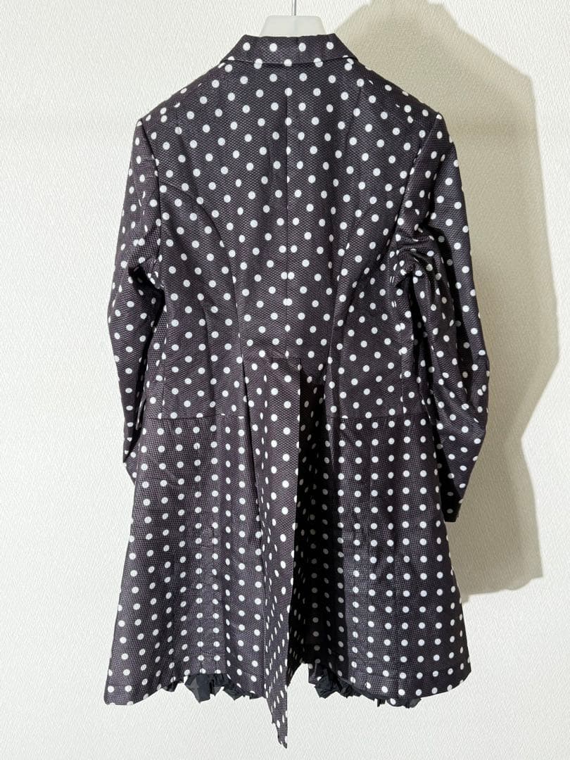 コムデギャルソン ドット柄 変形コート