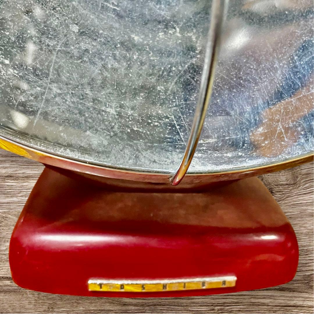 昭和レトロ　貴重品　東京芝浦電気株式会社　東芝　可愛い電気ストーブ　丸形　赤