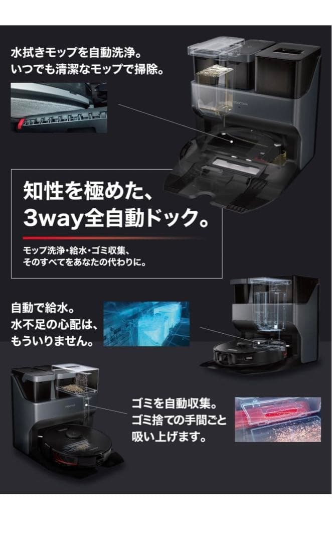(Roborock)S7 MaxVUltra(3way自動ドック付きモデル)