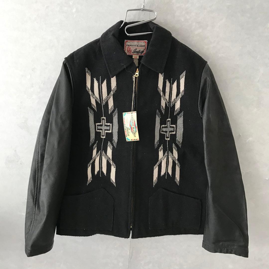 新品 indian CHIMAYO BLAMKET ジャケット ブラック 36