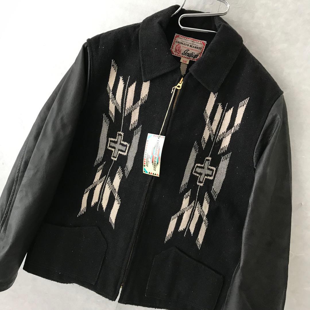 新品 indian CHIMAYO BLAMKET ジャケット ブラック 36