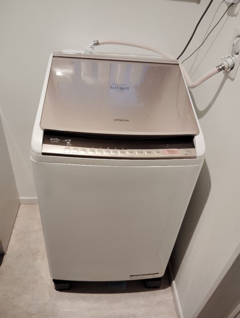 洗濯機　BW-DV80C-N 　日立　ビートウォッシュ