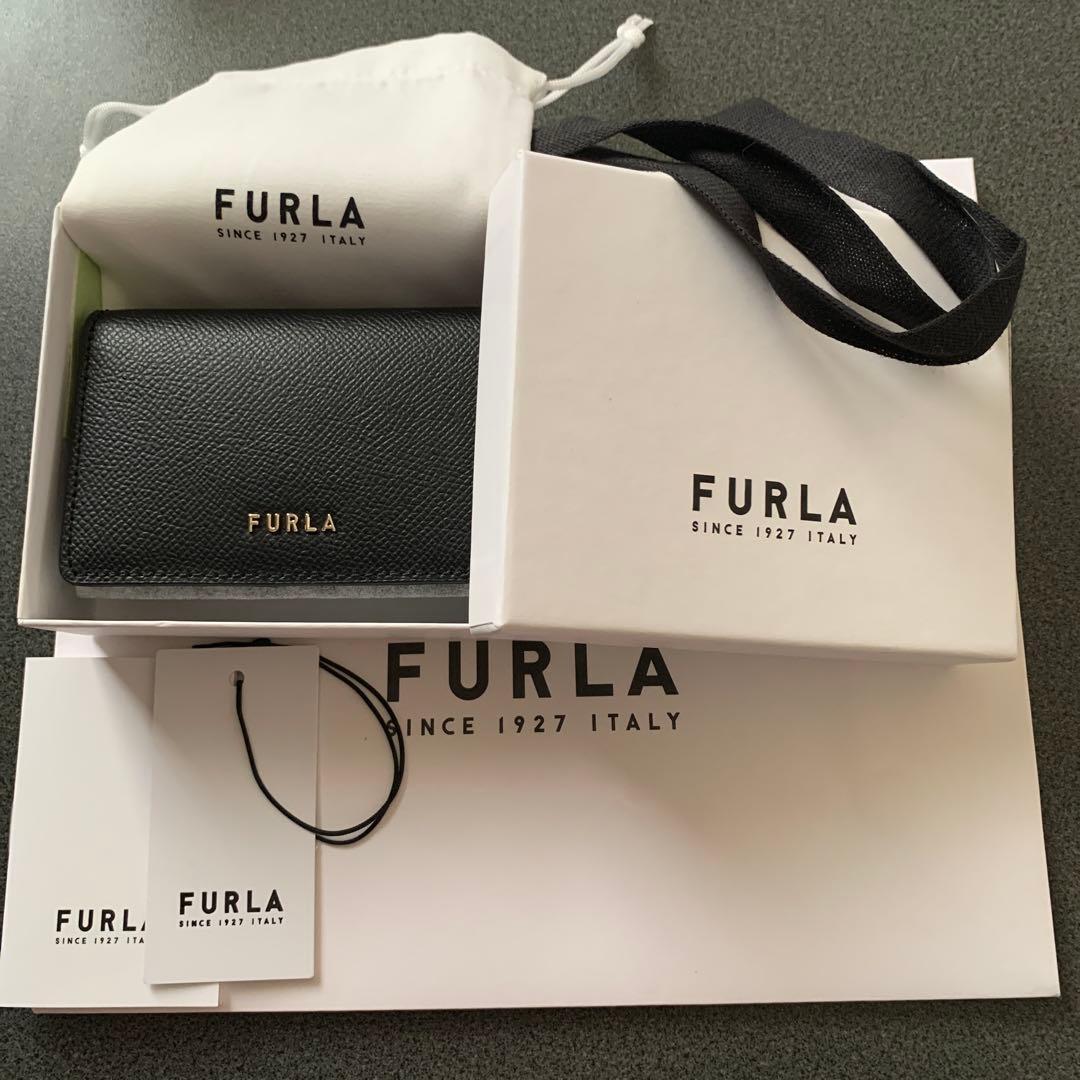 【新品未使用】FURLA フルラ ブラック 名刺入れ カードケース　クラシック