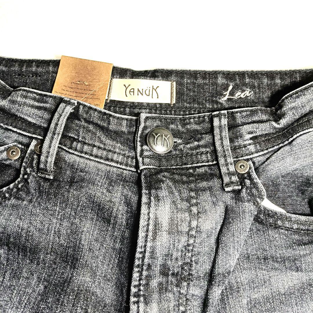 【お値下げ歓迎】 YANUK　別注 LEA ボーイズストレートブラックデニム