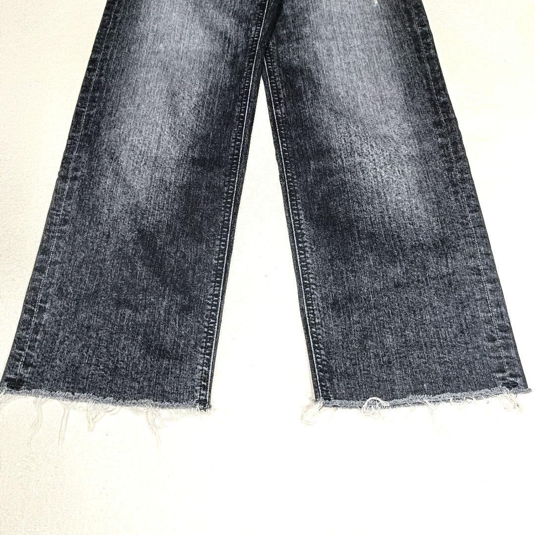 【お値下げ歓迎】 YANUK　別注 LEA ボーイズストレートブラックデニム