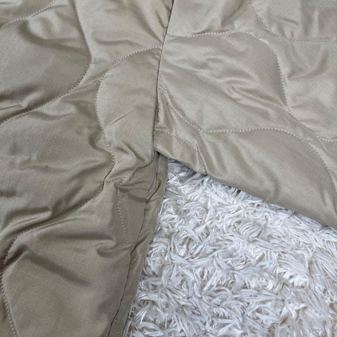 TAION タイオン ミリタリー ダブル ダウンコート ベージュ XSサイズ