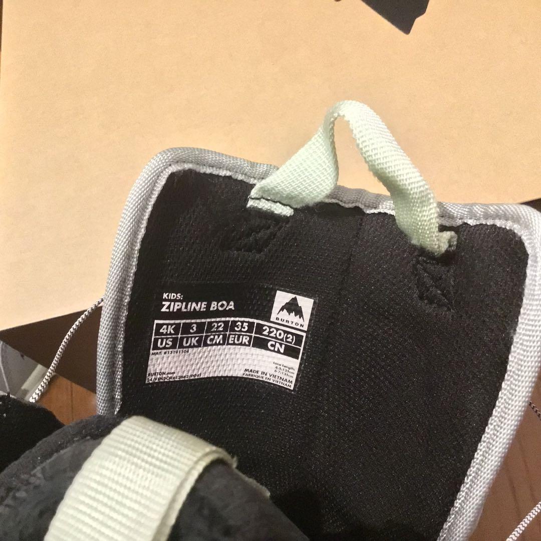 Burton　Zipline BOA キッズスノーボードブーツ　4k(22cm)