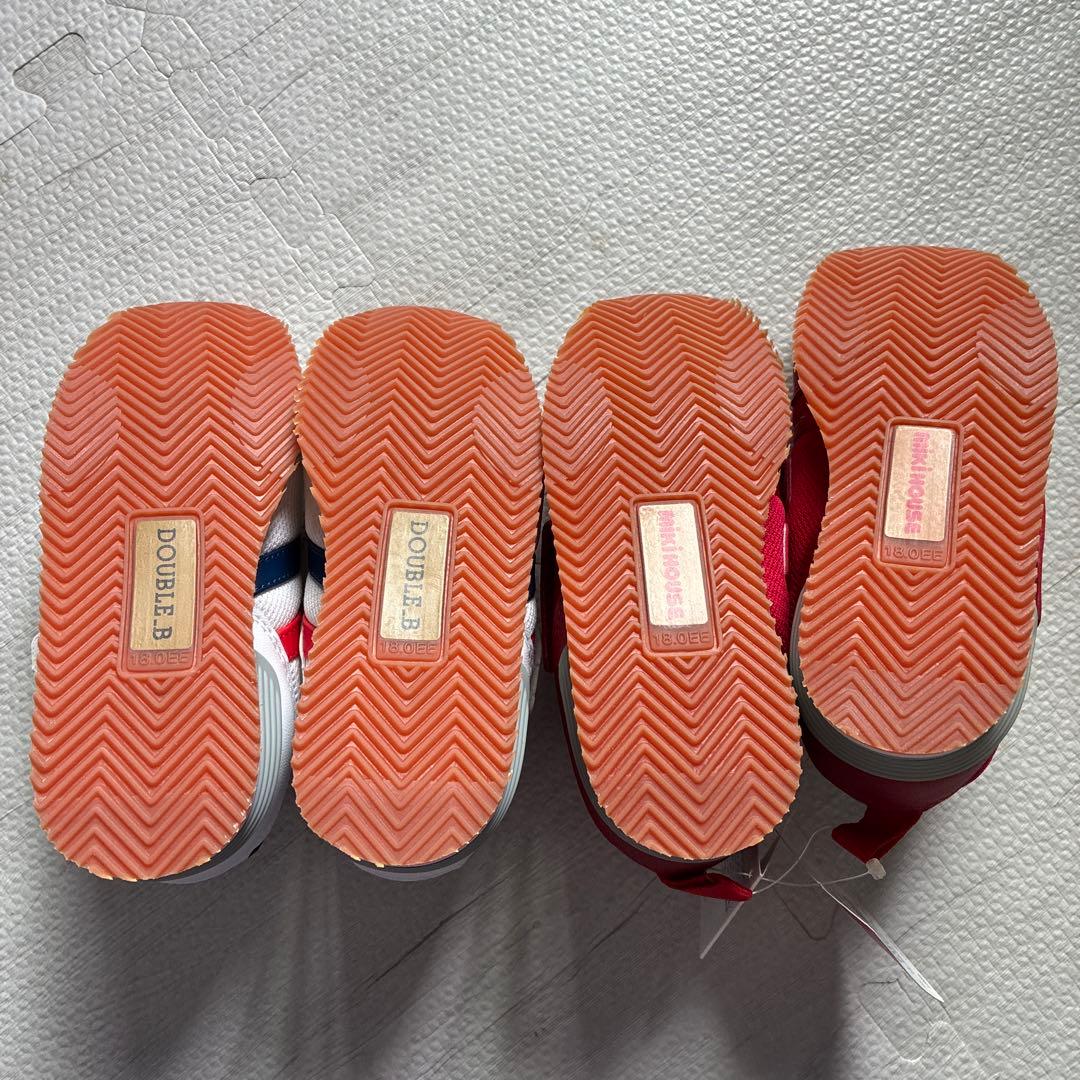 新品　miki house スニーカー 18CM 2足セット