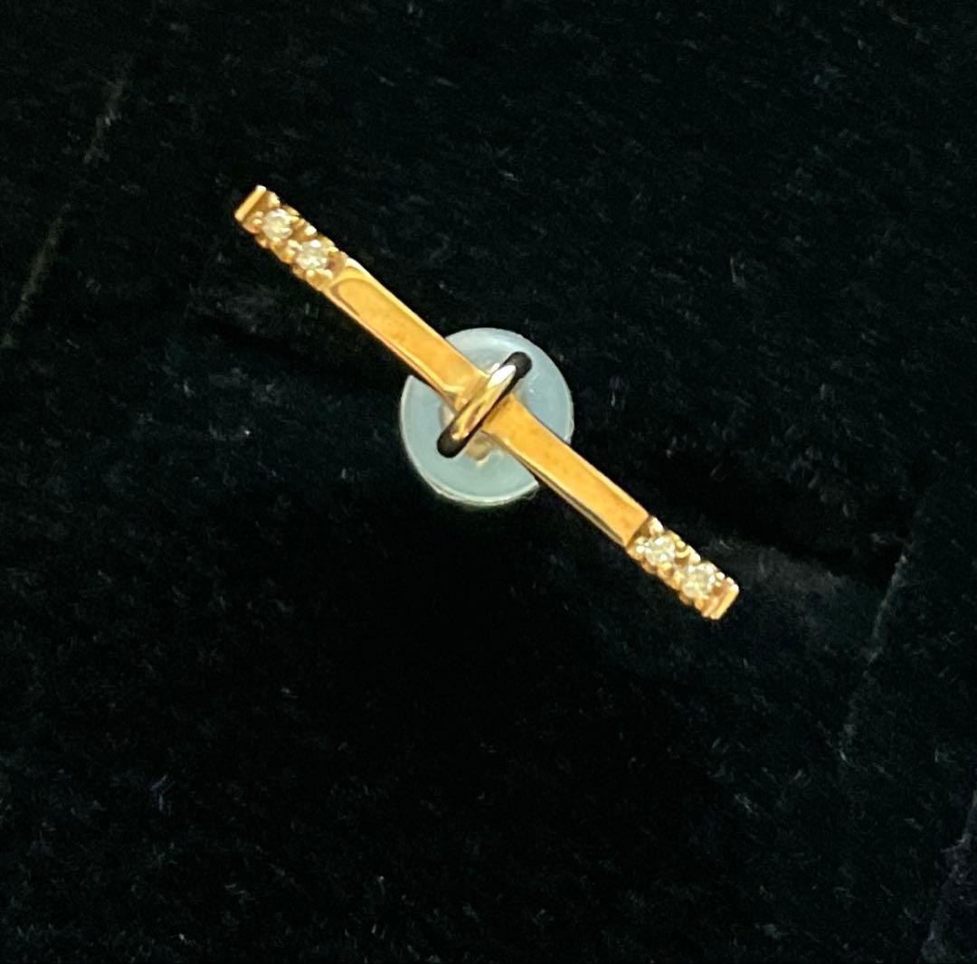 Coyote-08 ヒロタカゴールドバーピアス(片耳用)