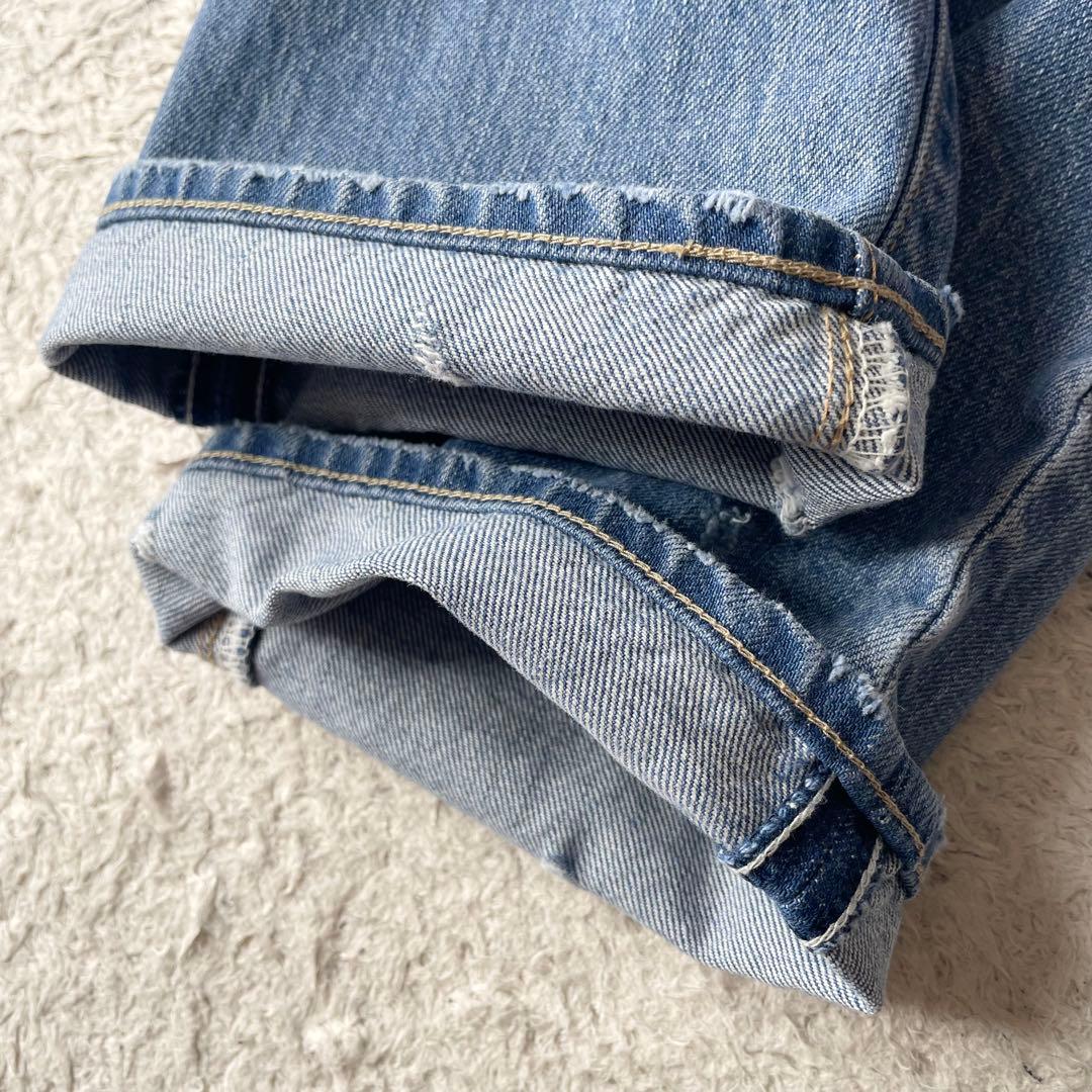 45R 美品 45R おこめデニムの5 28 ブルー