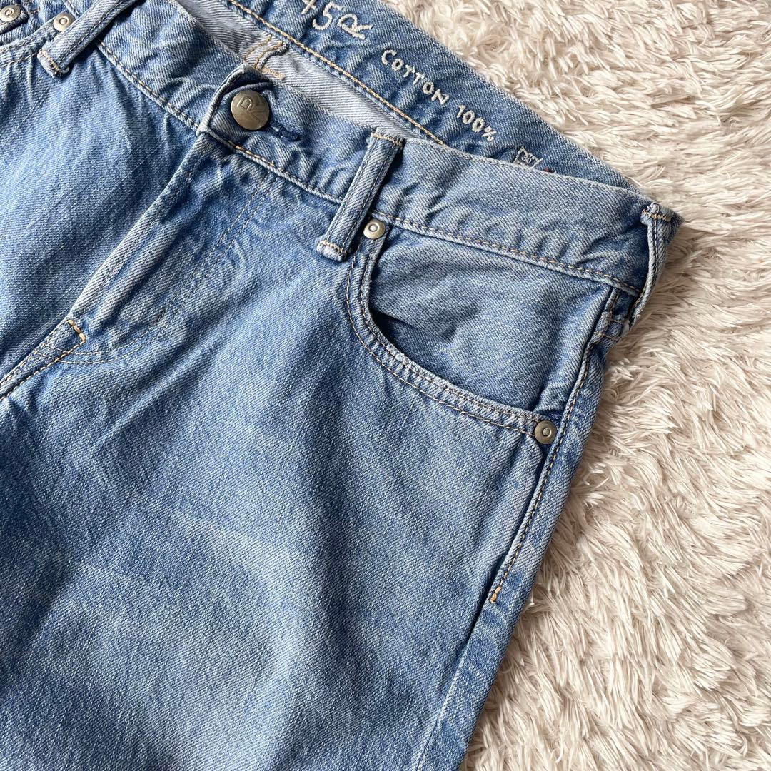 45R 美品 45R おこめデニムの5 28 ブルー