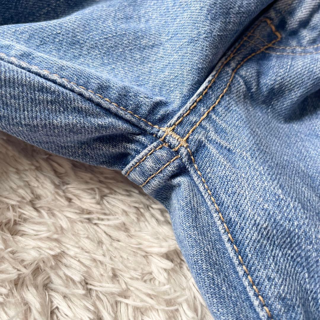 45R 美品 45R おこめデニムの5 28 ブルー