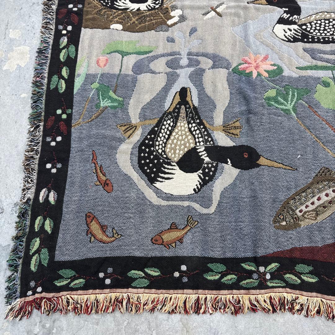 80年代LL Bean マルチカバー　ソファーカバー　ラグ 157x105