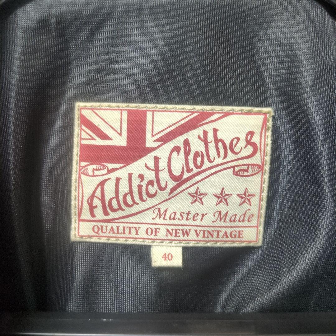 アディクトクローズ　ad-11　ダークブルー　サイズ４０　ライダース　青