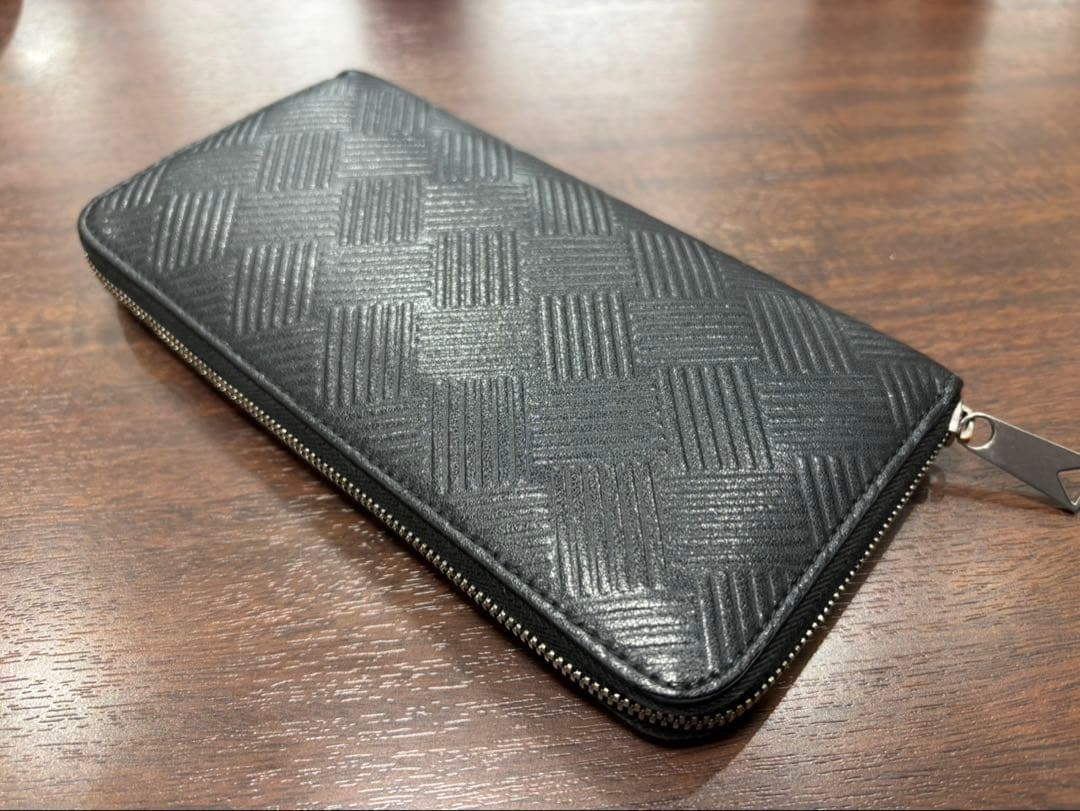 BOTTEGAブラック 長財布 メンズ