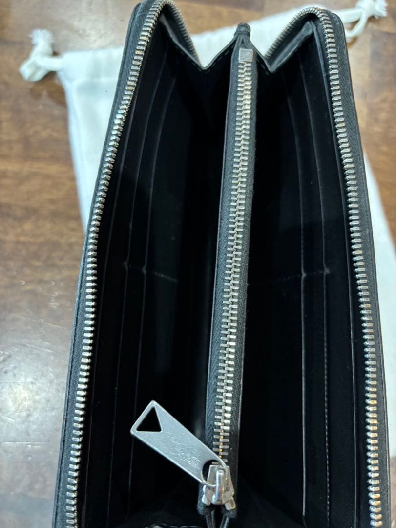 BOTTEGAブラック 長財布 メンズ