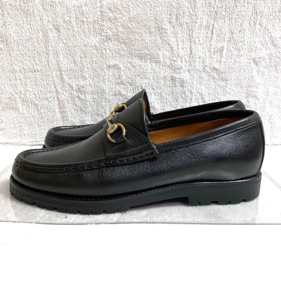 ✨極美品✨　グッチ　ローファー　ホースビット　黒　23