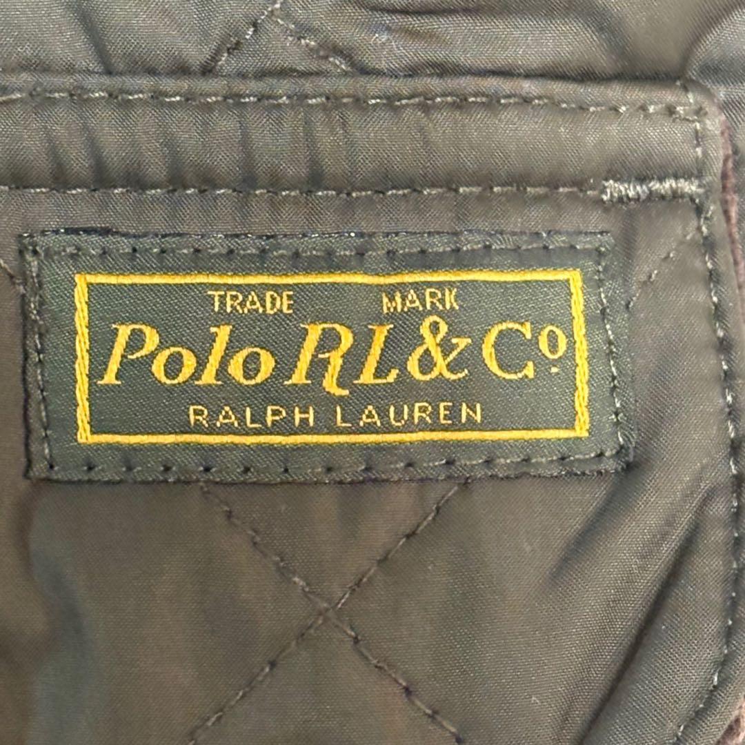 ポロ　ラルフローレン　キルティング　ジャケット　中綿　襟　コーデュロイ　M