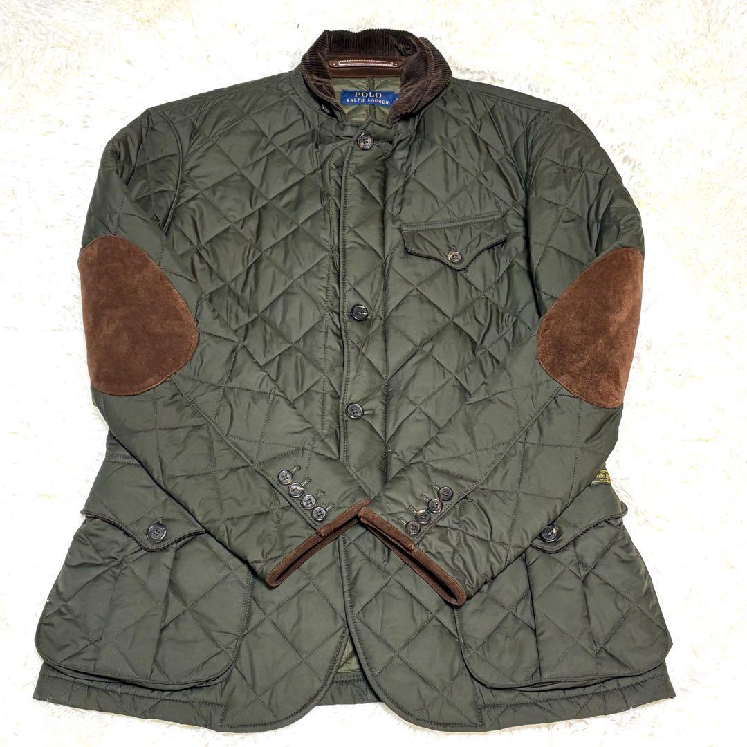 ポロ　ラルフローレン　キルティング　ジャケット　中綿　襟　コーデュロイ　M