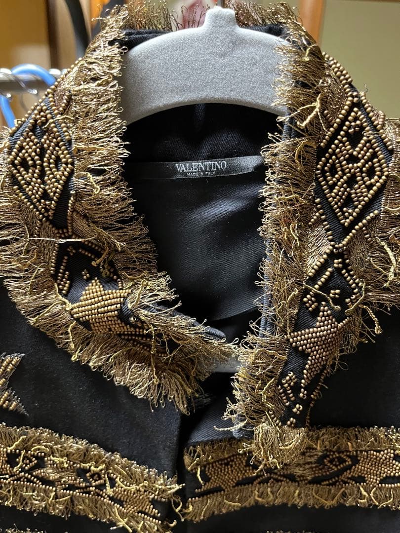 激レア　未使用級　VALENTINO ナポレオンジャケット　星型刺繍　フリンジ