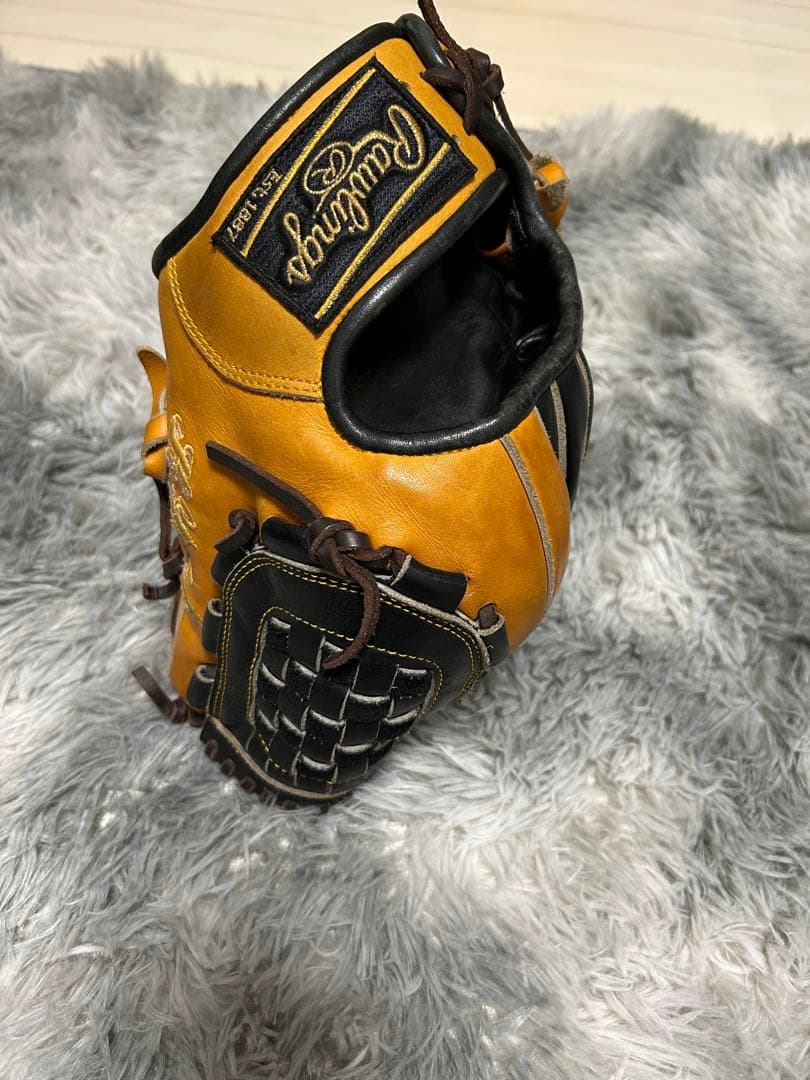 ローリングス　軟式グローブ オレンジ/黒　オーダー品