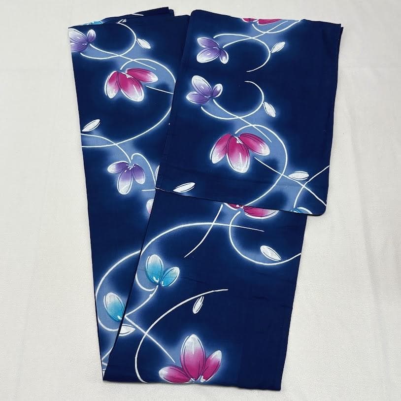 ゆりのはな　浴衣　女物　１０点　まとめ売り　着用可能～少々汚れ有り　綿　G501