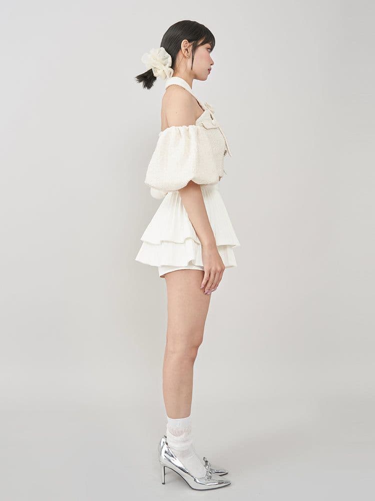 専用厳守♥Darichホルターネックオフィシャルツイードトップ新品未使用未開封