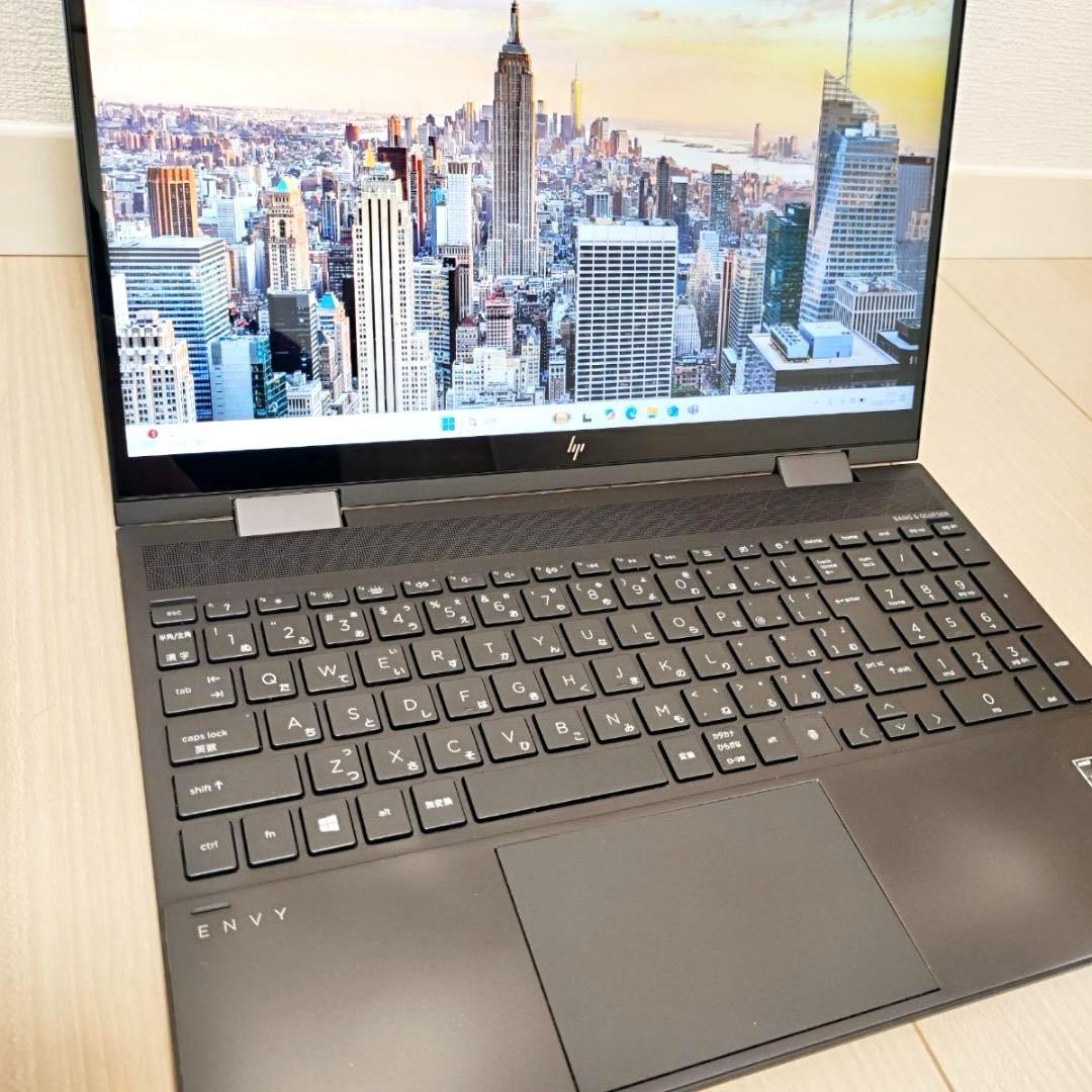 【極美品】オフィス HP ENVY ノートパソコン 黒 15-ee0020au