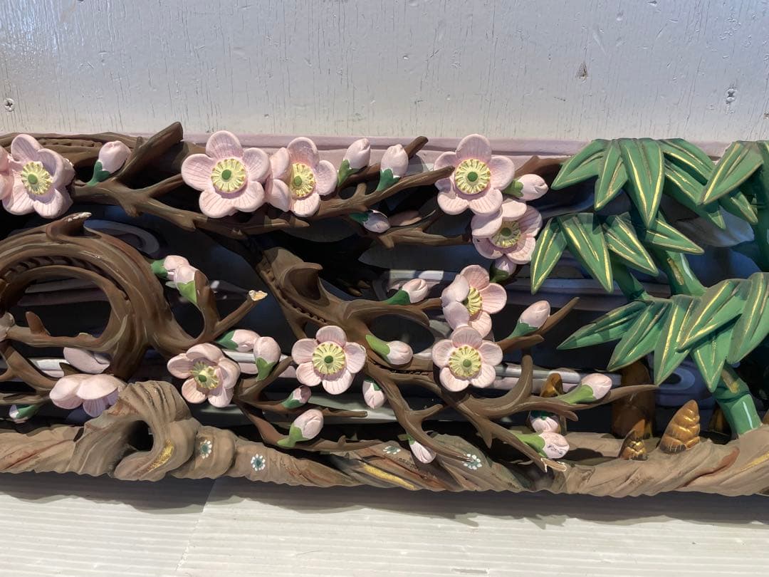 欄間　アート　美術品　伝統工芸　ハンドメイド　オブジェ