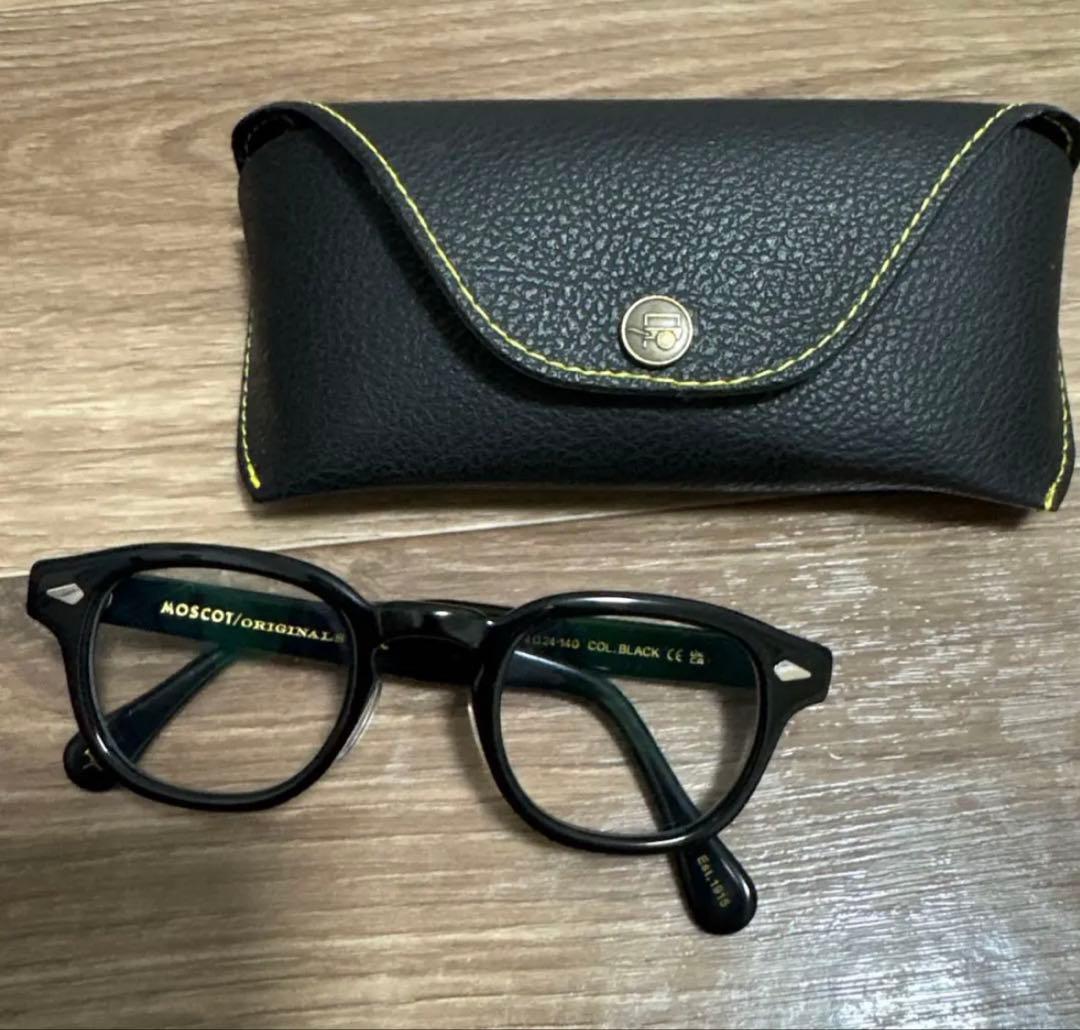MOSCOT ブラックフレーム メガネ セット