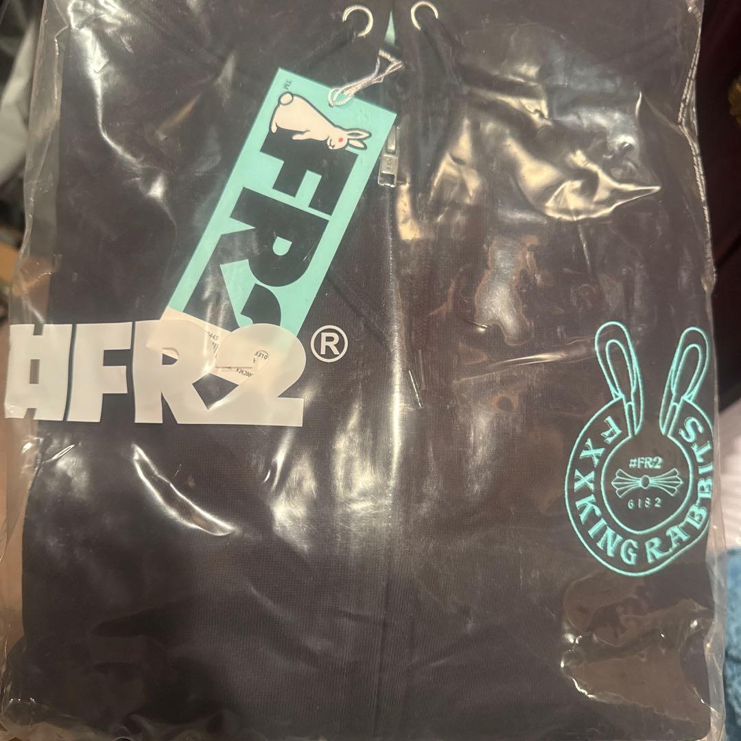 L 黒 FR2 月桃　フーディ パーカー 沖縄 クロムハーツ