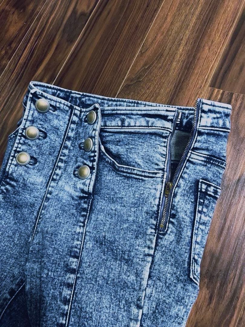 BORDERS at BALCONY セーラーデニム 36 スキニー